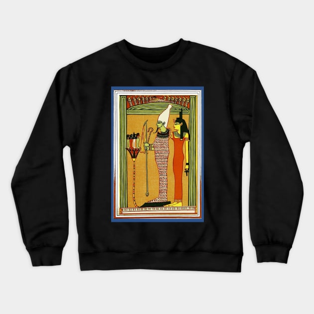 Isis and Osiris Papyrus print Crewneck Sweatshirt by WillowNox7